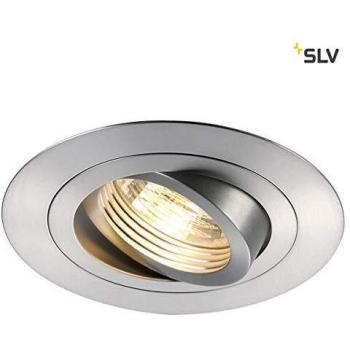 SLV NEW TRIA XL ROUND GU10 Downlight, schwarz, max. 50W, inkl. Clipfedern