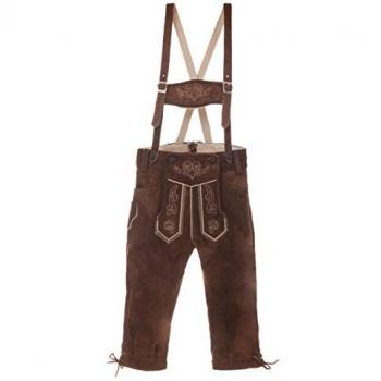Kinder Trachtenlederhose dunkelbraun