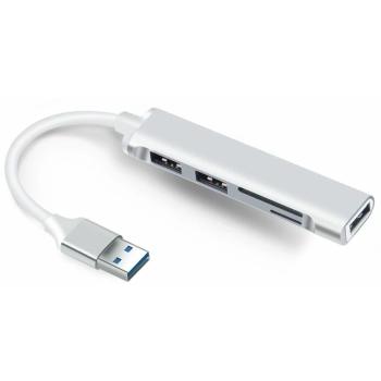 USB‑C OTG Hub 3‑Port – Grau