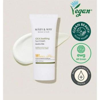 Mary & May Crema Solar Vegana CICA SPF50+ PA++++ 50ml