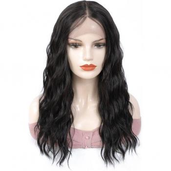 Heat Resistant Black Lace Front Wig