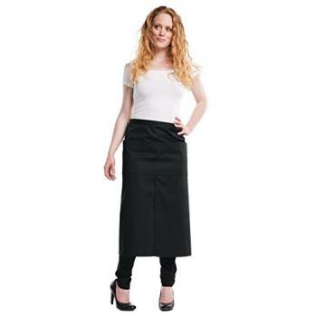 Café‑Schürze Chaud Devant – Schwarz, 4 Fachschubladen