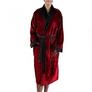 Gözze Damen-Herren Bademantel Seidenfeeling
