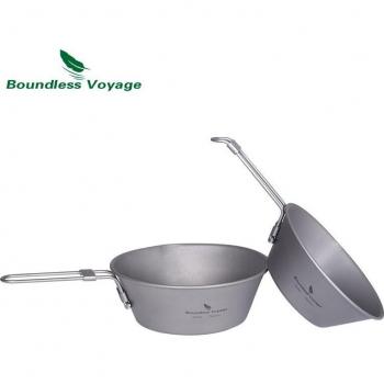 Bol portable de pique-nique en titane 450ml