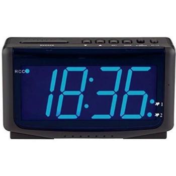 Funkgesteuerter Wecker Digital Schwarz