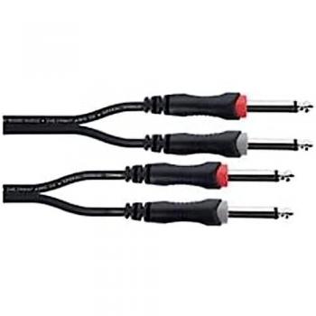 Câble Jumelé Audio Cordial 2x Jack 1.50 m