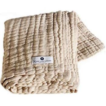 Musselin Tuch 80 x 80 cm naturfarben