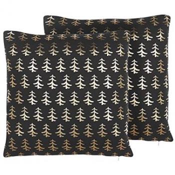 Duo de Coussins Négrois en Coton – 45 cm × 45 cm (Leroy)