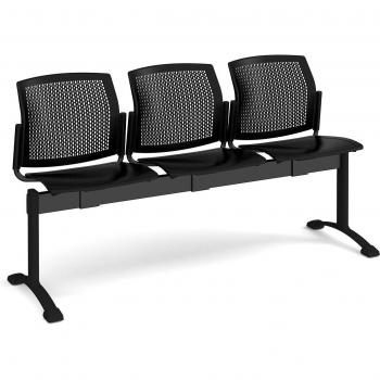 Santana 3 Seater Perforated Back Reception Seating
