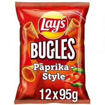 Lay's Bugles Paprika – Herzhafter Mais-Snack mit Paprika-Geschmack –
