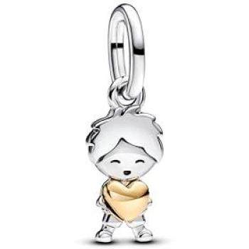 Charm en Argent Sterling Petit Garçon Heureux
