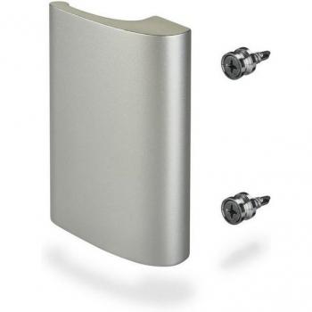 Poignée de porte SO TECH SEJA aluminium anodisé gris 82x52,5 mm