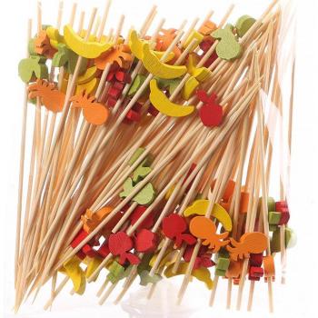 100PCS Colorful Cocktail Sticks for Party Snacks