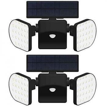 Lampe Extérieure Solaires INDARUN 2 Packs 56 LED IP65 – Escalier, Patio
