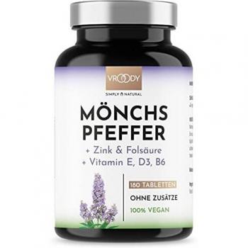 Mönchspfeffer Bio‑Dose – 180 kleine veganer Tabletten mit Agnus Castus, Folsäure,