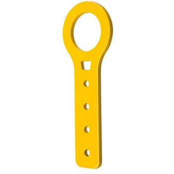 Crochet en aluminium pour remorquage 6 mm
