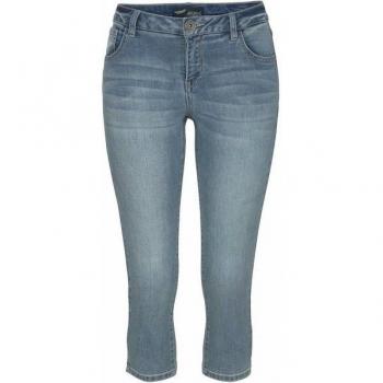 Damen Jeans Arizona Caprijeans Ultra‑Stretch (3/4) – Enges Cut, Schlitz‑Abschluss