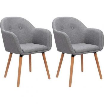 Dunkelgraue Polsterstühle im modernen Design