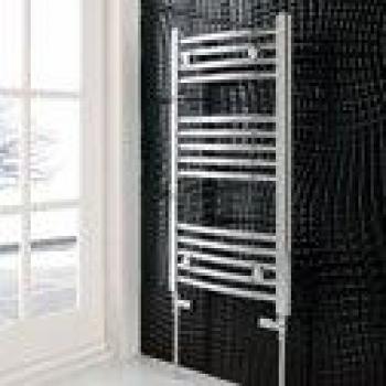 1800mm x 750mm Chromed Eastbrook Curved Multirail Towel Rail