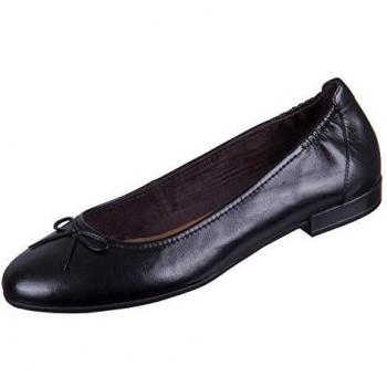 Tamaris GreenStep Damen‑Ballerina in Schwarz, EU 42