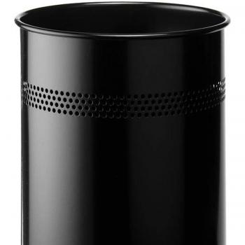 Cestino gettacarte in acciaio perforato DURABLE 15 l nero