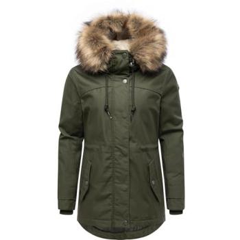 Winterjacke „Tawny Short YOUMODO“ RAGWEAR – tailliert, hüftbedeckend, Knopf‑Rippbündchen