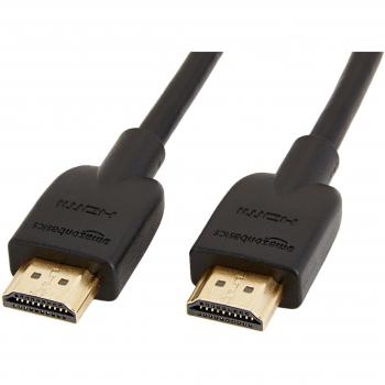 Amazon Basics High-Speed, Ultra HD HDMI 2.0 Cable, Supports 3D Formats and with Audio Return Channel, 1.8 m