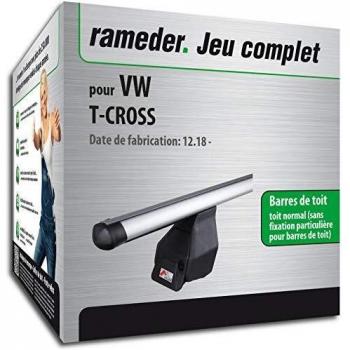 Rameder Pack Barres de Toit Tema avec Serrure Intégrée pour VW T-Cross (118787-39209-1-FR)