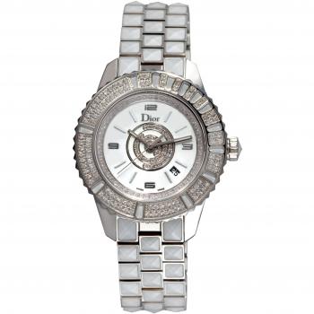 Christian Dior Damemodell CD11311CM001 Christal‑Diamant‑Weiße Ziffernanzeige