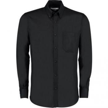 Camisa Formal Kustom Kit Oxford Slim para Hombre 16.5in Negra