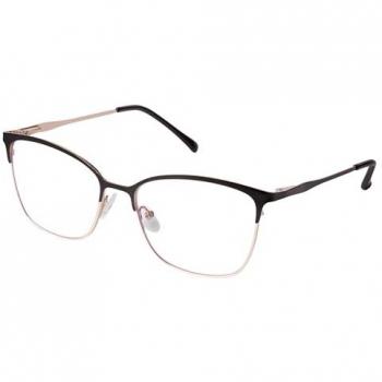 Lesebrille MIA schwarz-gold +3,00 dpt mit Etui