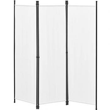 Paravent de Confidentialité 3 Panneaux Beige 171 x 150 cm