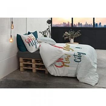 Duo Coton Étoilé 260 cm × 240 cm – Couette & Taies