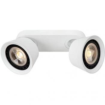 'TRIGONO' Dimmable Stylish Tiltable Twin Ceiling Spotlight 2xES111