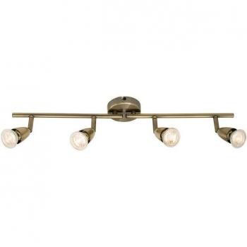 Amalfi Adjustable 4 Light Spotlight Antique Brass, GU10