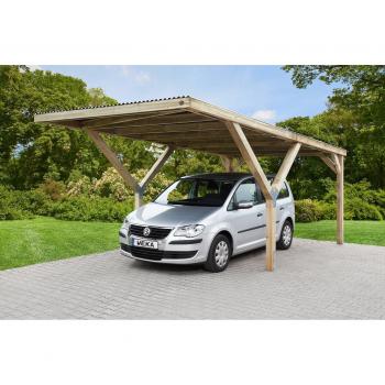 Weka Carport, Einzelcarport, 276 cm, braun