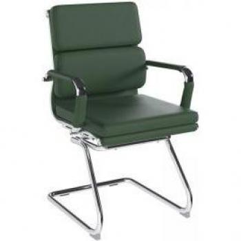 Green Avanti Cantilever Visitor Chair – Medium Back, Individual Cushions