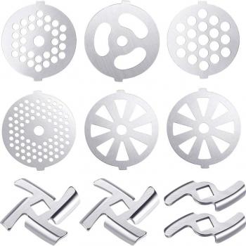 9 Pcs Meat Grinder Discs for Size 5 Stand Mixer