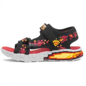 Skechers Mega‑Splash 4K Washable Kids Sandals – CM Zwart/Rood
