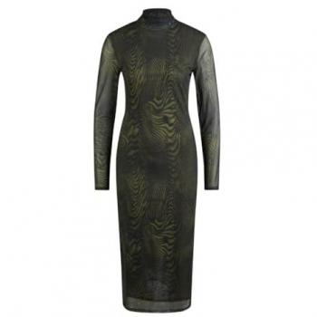 MARC AUREL Meshkleid Kleider-Jersey khaki varied