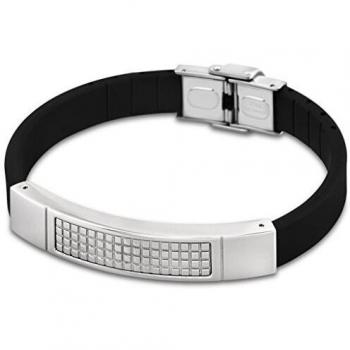 Bracelet Homme Lotus Noir Silicone