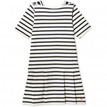 Vestido Petit Bateau para Niños, Azul (Coquille/Smoking 63), 10 Años