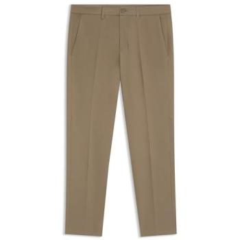 Hugo Men's Beige 3XL Slim-Fit Suit Trousers, Commuter Edition