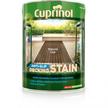 Cuprinol 5122409 Natural Oak Decking Stain, Anti‑Slip Surface Protection