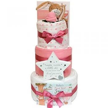 New Baby Gift Hamper 3 Tier Nappy Cake