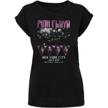 F4NT4STIC Pink Floyd Tour NYC Retro T-Shirt – Damen – Premium Merch – Schwarzer Rundhals
