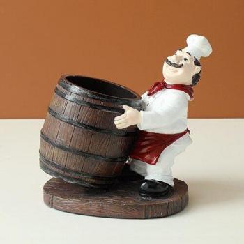 Escultura Metálica Vino Regalo