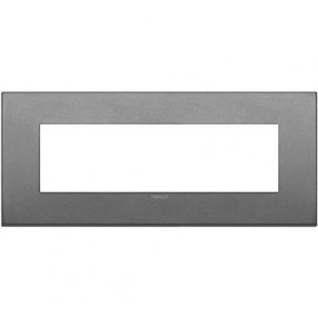Placca fit 7 moduli metallo, ardesia matt Vimar 19957.02