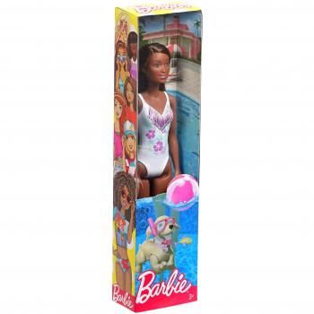 Barbie Plage Bikini Brune Blanche