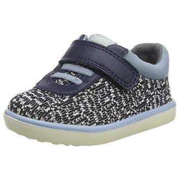 CAMPER Pursuit Sneaker Set – 3‑Colour Combo (Blue, White, Black), Size 5, Cotton Fabric